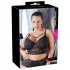 Cottelli Plus Size - sutiã rendado com alças (preto) - 85E