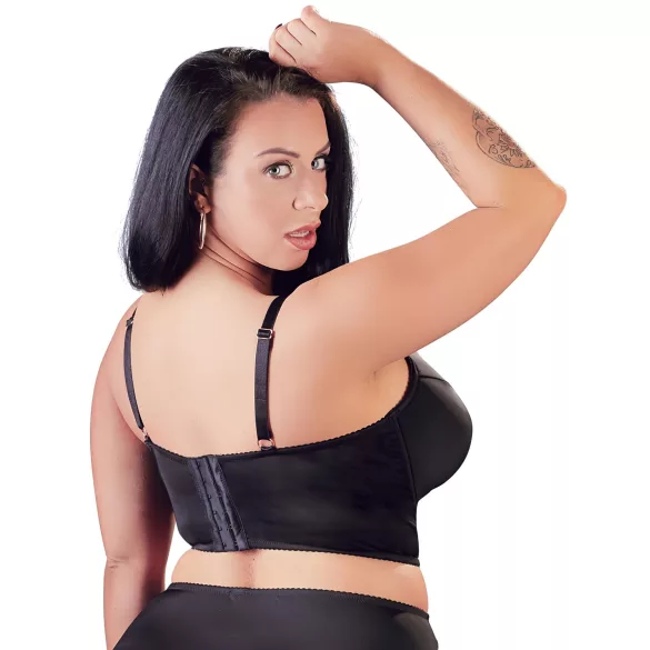 Cottelli Plus Size - sutiã rendado com alças (preto) - 85E