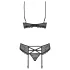 Obsessive - lingerie set com strass - preto
