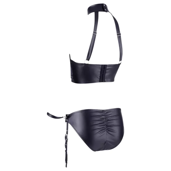 Cottelli Bondage - conjunto lingerie brilho com algemas - preto - XL