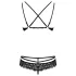 Obsessive - conjunto lingerie renda floral - preto