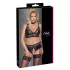 Cottelli Curves - conjunto lingerie brilho - preto