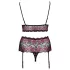 Cottelli Curves - conjunto floral aberto (preto)