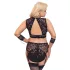 Cottelli Bondage Plus Size - conjunto de sutiã rendado (preto)