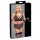 Cottelli Bondage Plus Size - conjunto de sutiã rendado (preto) - 3XL