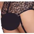 Cottelli Bondage Plus Size - conjunto de sutiã rendado (preto) - 3XL