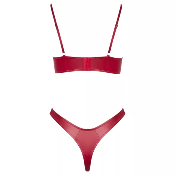 Cottelli Party - conjunto de sutiã brilho efeito vinil - vermelho - 85B/L