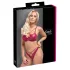 Cottelli Party - conjunto de sutiã brilho efeito vinil - vermelho - 85B/L