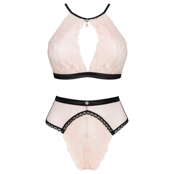 Obsessive Lilines - conjunto de lingerie - renda rosa - L/XL