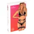 Obsessive Alessya - conjunto de lingerie rendada (preto)