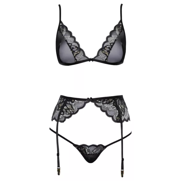 Kissable - conjunto de lingerie (preto)