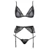 Kissable - conjunto de lingerie (preto)