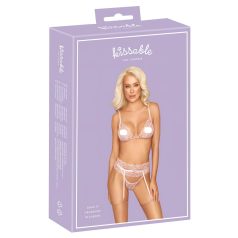 Kissable - conjunto de lingerie de renda - rosa