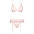 Kissable - conjunto de lingerie de renda - rosa