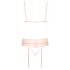Kissable - conjunto de lingerie de renda - rosa
