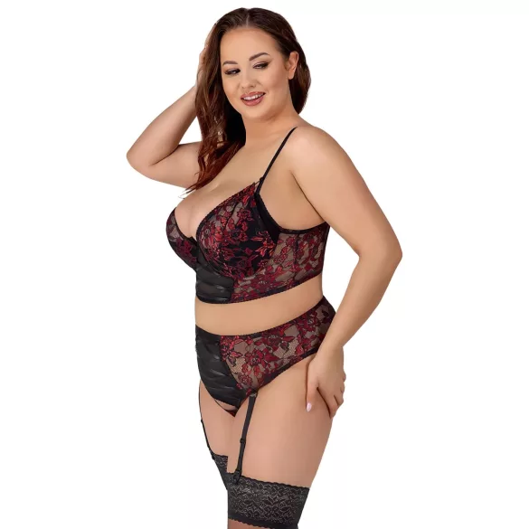 Cottelli Plus Size - conjunto lingerie plus size - vermelho