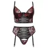 Cottelli Plus Size - conjunto de soutien ajustável (vermelho) - 90C/XL