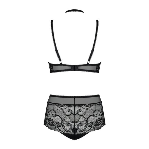 Obsessive Elizenes - conjunto estampado, transparente (preto) - L/XL