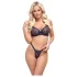 Cottelli Party - conjunto de lingerie com sutiã rendado - preto
