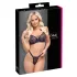 Cottelli Party - conjunto de lingerie com sutiã rendado - preto