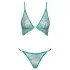 Cottelli - conjunto lingerie rendada - verde