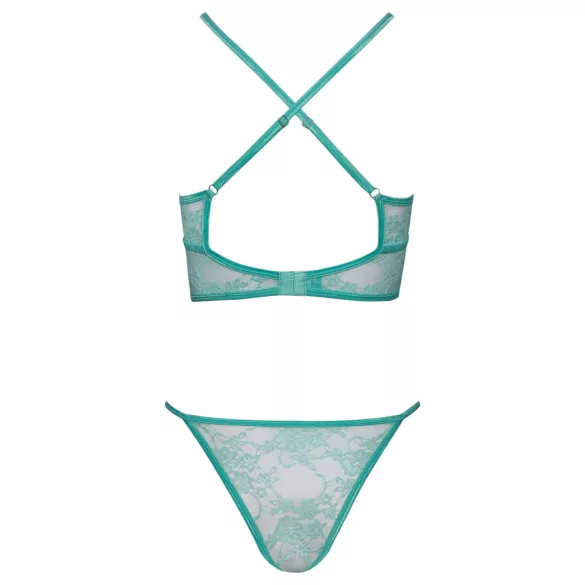Cottelli - conjunto lingerie rendada - verde
