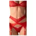 Obsessive Cupid Desir - conjunto de lingerie rendado - vermelho