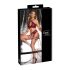Cottelli Bondage - conjunto de sutiã com tiras cruzadas - vermelho - L