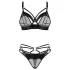Obsessive Dominna - conjunto de lingerie com sutiã de tiras - preto