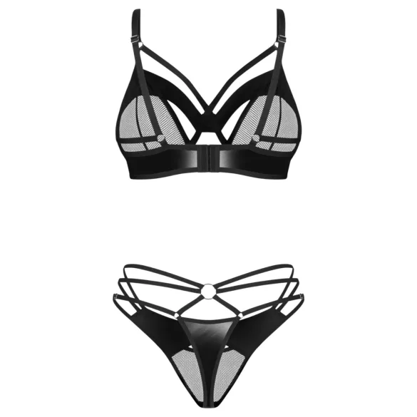 Obsessive Dominna - conjunto de lingerie com sutiã de tiras - preto