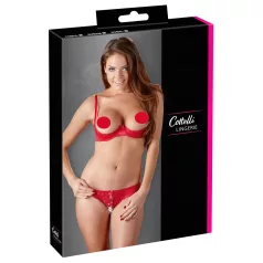   Cottelli - conjunto lingerie com sutiã levantador - renda preta