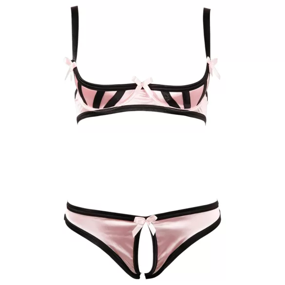 Cottelli - conjunto lingerie com sutiã levantador listrado