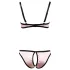 Cottelli - conjunto lingerie com sutiã levantador listrado