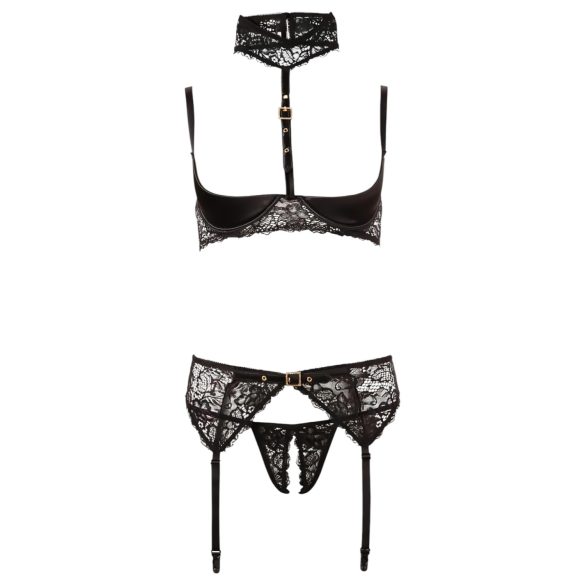 Abierta Fina - Atraente lingerie em renda - trio encantador