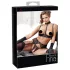 Abierta Fina - conjunto de lingerie rendada - 3 peças - 80B/M