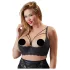 Cottelli Plus Size - sutiã com tiras e anel - preto