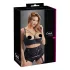 Cottelli Plus Size - sutiã com tiras e anel - preto - 95D