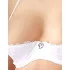 Cottelli - conjunto de sutiã meia-taça rendado com amarração - branco - 85C/L