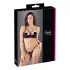 Cottelli - sutiã com tiras e argolas - tanga - preto - 85C/L