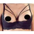 Cottelli - sutiã com tiras e argolas - tanga - preto - 85C/L