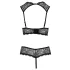 Cottelli - conjunto lingerie com soutien aberto - preto