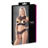 Cottelli - conjunto lingerie com soutien aberto - preto - 85B/L