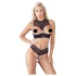 Cottelli - conjunto lingerie com soutien aberto - preto - 85B/L