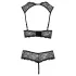 Cottelli - conjunto lingerie com soutien aberto - preto - 85B/L
