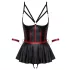 Cottelli Bondage - conjunto brilhante com algemas de braço (preto) - 80B/M