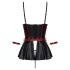 Cottelli Bondage - conjunto brilhante com algemas de braço (preto) - 80B/M