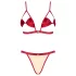 Obsessive Rubinesa - conjunto lingerie sensual - vermelho