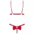 Obsessive Rubinesa - conjunto lingerie sensual - vermelho - L/XL