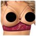 Abierta Fina - conjunto lingerie com suporte seios corrente - vermelho