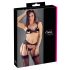 Cottelli - conjunto lingerie aberta rendada - preto